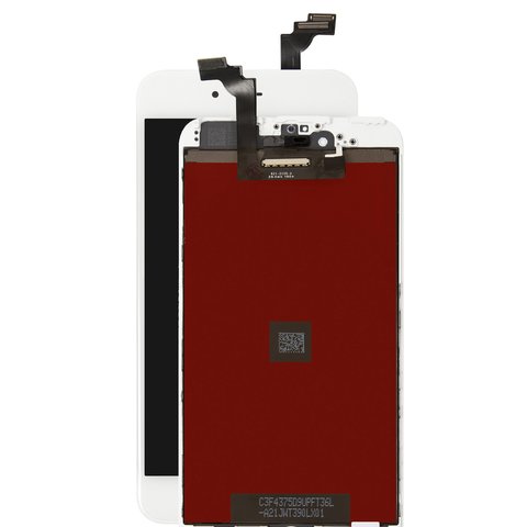 Pantalla LCD puede usarse con Apple iPhone 6 Plus, blanco, con marco, Original PRC 