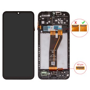 Pantalla LCD puede usarse con Samsung A146B Galaxy A14 5G, negro, con marco, Original PRC , 48 pin, SM A146B A14 5G V04