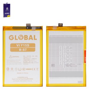 Batería Mechanic B S7 puede usarse con Vivo Y01, Y15s, Y16, Li Polymer, 3.87 V, 4910 mAh