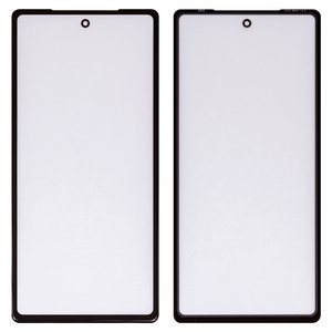 Vidrio de carcasa puede usarse con Google Pixel 7a, con película OCA, negro