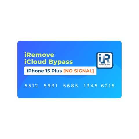 iRemove iCloud Bypass para iPhone 15 Plus [NO SIGNAL]