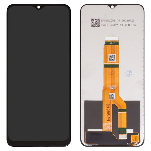 Pantalla LCD puede usarse con Huawei Honor X6a, negro, sin marco, High Copy, WDY LX1, WDY LX2