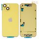 Carcasa puede usarse con iPhone 14, amarillo, con botones laterales,  con sujetador de tarjeta SIM, Original (PRC), EU version