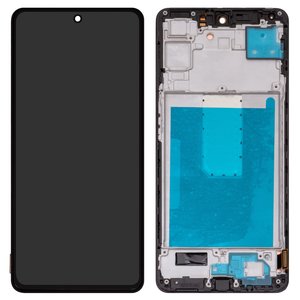 Pantalla LCD puede usarse con Samsung M546 Galaxy M54, negro, con marco, Original PRC 