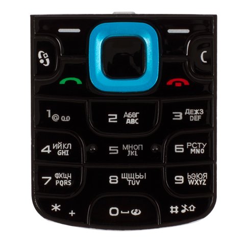 Клавіатура для Nokia 5320, синя, російська