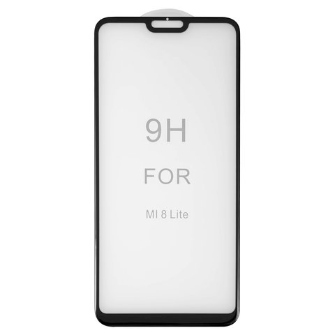 Защитное стекло All Spares для Xiaomi Mi 8 Lite 6.26", 5D Full Glue, черный, cлой клея нанесен по всей поверхности, M1808D2TG