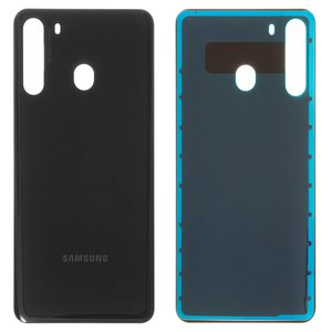 Задня панель корпуса для Samsung A215 Galaxy A21, чорна