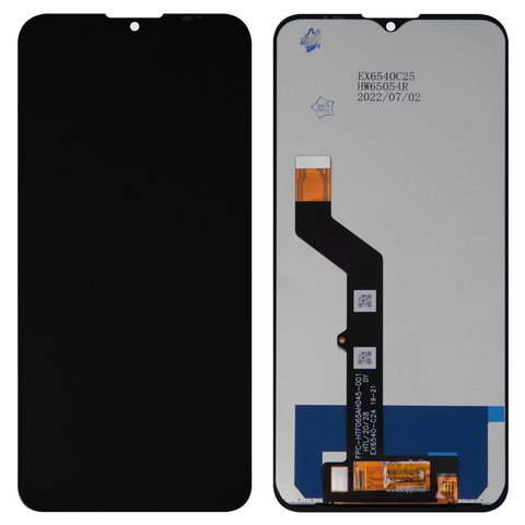 Дисплей для Motorola Moto G9 Play XT2083, черный, без рамки, High Copy