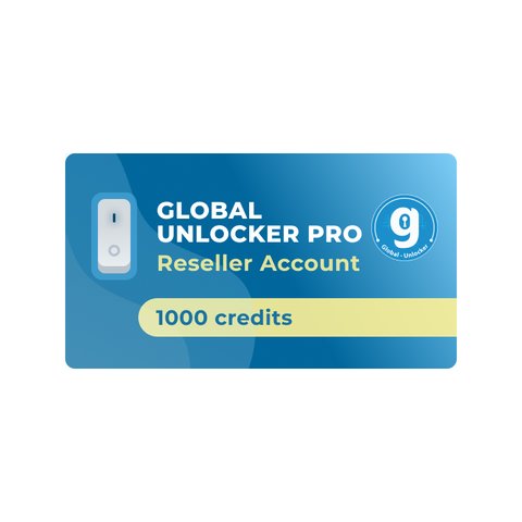 Акаунт реселера Global Unlocker Pro 1000 кредитів 