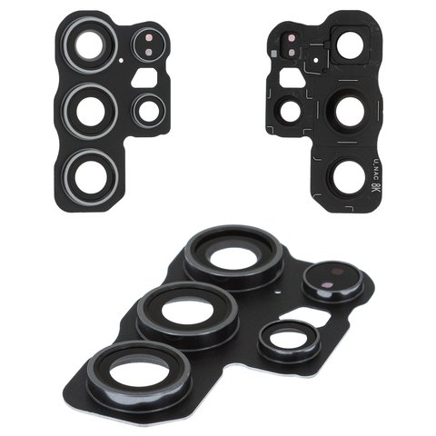 Стекло камеры для Samsung S928 Galaxy S24 Ultra, черное, с рамкой