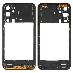 Середня частина корпусу для Samsung A155 Galaxy A15, чорна