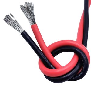 Провод в силиконовой изоляции 4AWG, 25 мм², 1 м, черный