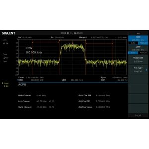 Програмне розширення для вимірювання ACPR, OBW, CP, TDP SIGLENT SSA3000XP AMK