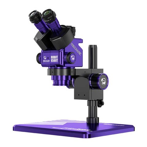 Мікроскоп Mechanic ROBOT6560T B11, тринокулярний, 6,5X 60X
