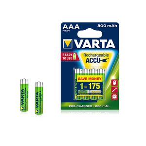 Аккумуляторные батареи VARTA NiMH AAA R3 800mAh 4 шт. 
